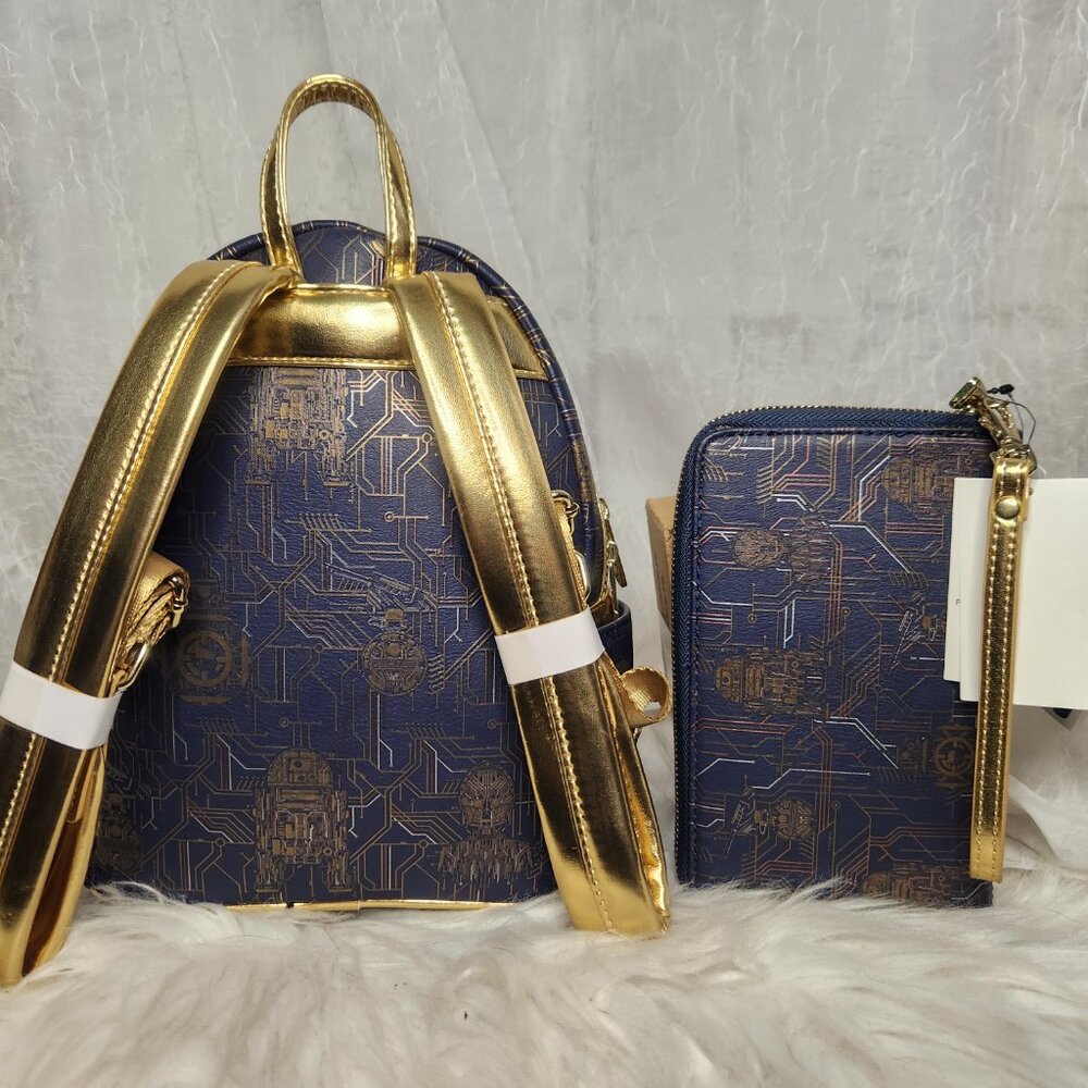 *NEW* Disney Star Wars - Droid Depot backpack and wallet - Picture 2 of 2